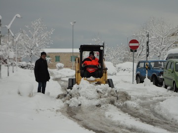 emergenza neve Pescara febbraio 2012