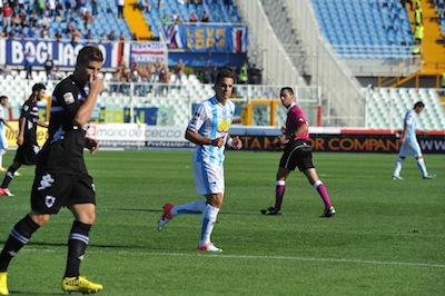 Celik gol in Pescara-Sampdoria