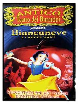 Biancaneve antico teatro dei burattini