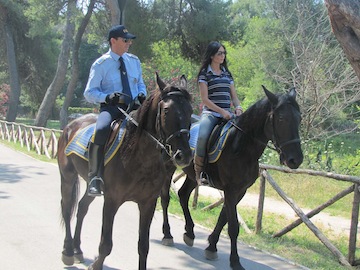 Albore Mascia a cavallo