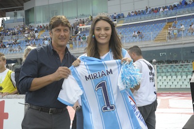 Miriam tifosa biancoazzurra