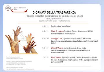Programma giornata trasparenza