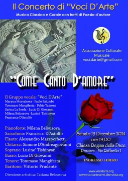 concerto Voci d'Arte_Come canto d'amore