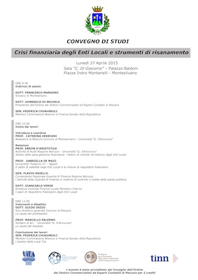 Invito Convegno Crisi Enti Locali