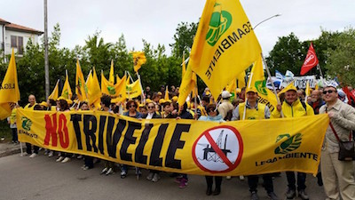 No alle trivelle, grande mobilitazione in Abruzzo