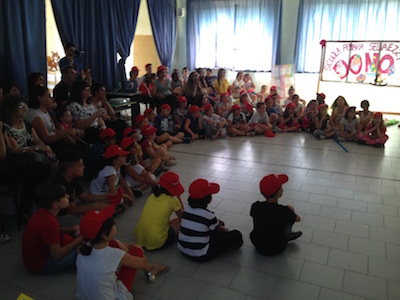 I bambini della quarta e quinta della primaria Selvaiezzi