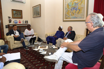 incontro con ambasciatore e il console del Senegal