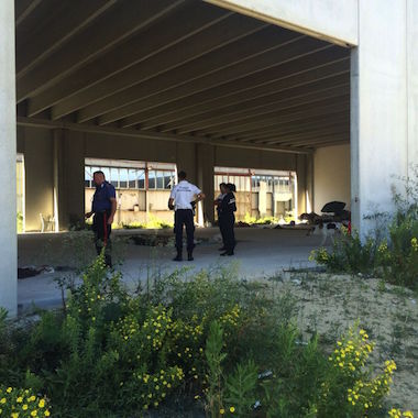 Pescara Sgombero locali in disuso Tiburtina