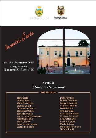 manifesto mostra 'incontri d'arte torrevecchia