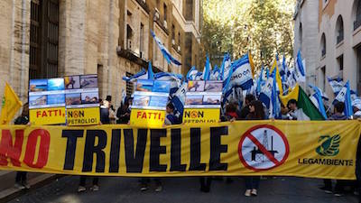 No Trivelle manifestazione a Roma