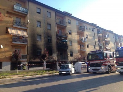 Incendio via Lago di Capestrano 29 novembre 2015