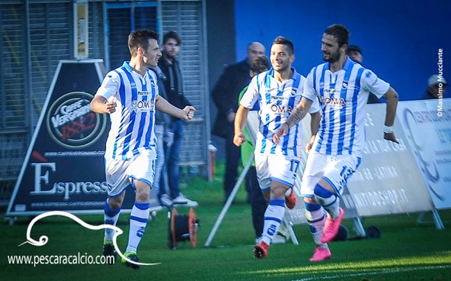 Pescara-Latina gol Memushaj nella gara di andata