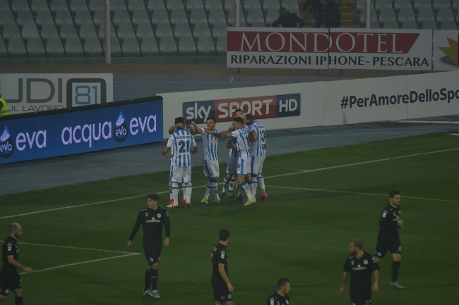 Serie B, Pescara-Spezia 2-2 gol di Fornasier