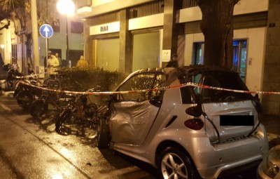 Incendio Rai via De Amicis