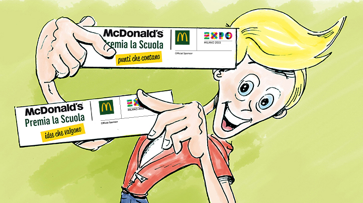 Mc Donald's premia la scuola