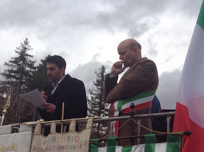 manifestazione pro sindaco Tagliacozzo