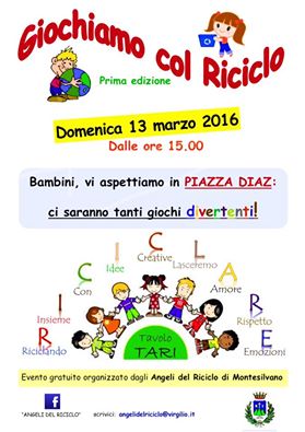 giochiamo con il riciclo domenica 13 marzo
