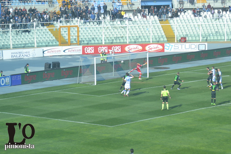 gol di Corazza 1-0 Novara