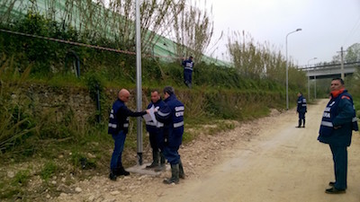 controlli nella discarica di Villa Carmine