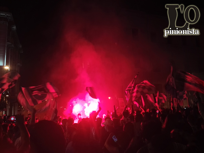 Pescara calcio festa promozione in Piazza Repubblica