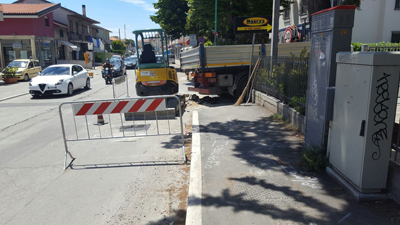 riparata condotta gas in via del circuito a Pescara