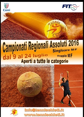 Campionati Regionali Assoluti 2016 al Tennis Chieti