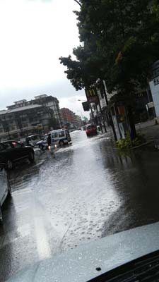 Foto allagamento via Marconi a Pescara