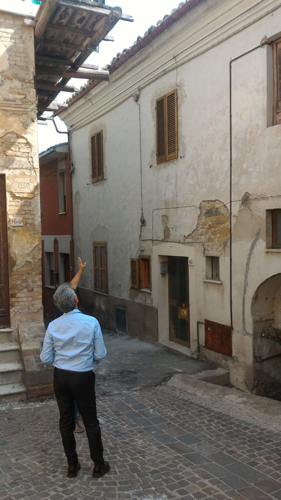 Il presidente con il sindaco di Torricella Sicura