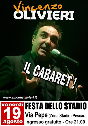 Vincenzo Olivieri alla Festa dello Stadio a Pescara