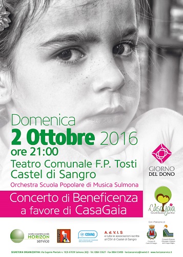 Locandina Giorno del Dono Horizon 2.10.16