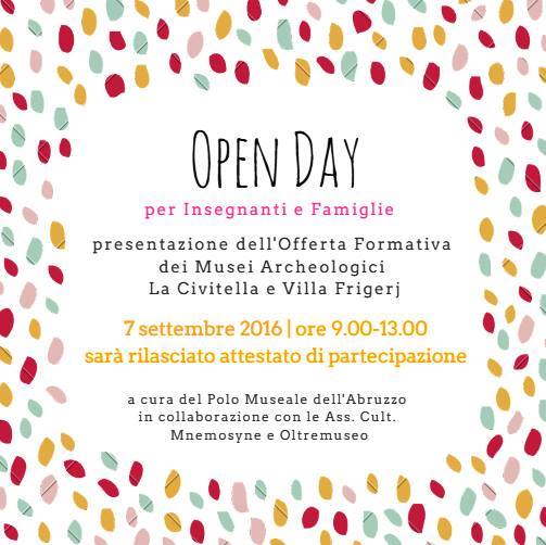 Open Day Polo Museale dell'Abruzzo