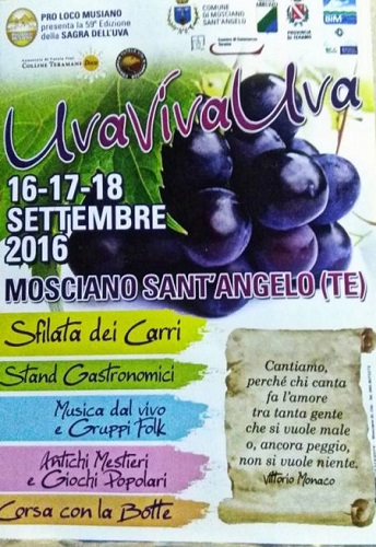 Uva Viva Uva 2016 a Mosciano Sant'Angelo