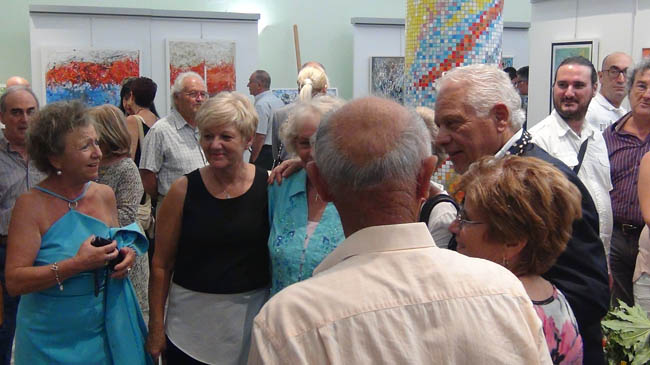 momento della mostra Berardi a Pescara