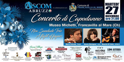 Concerto di Capodanno a Francavilla al Mare il 27 dicembre