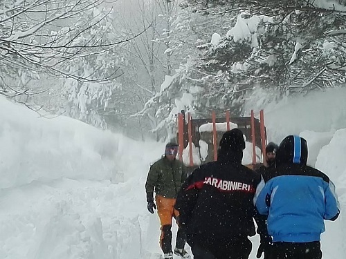 Carabinieri neve provincia Teramo