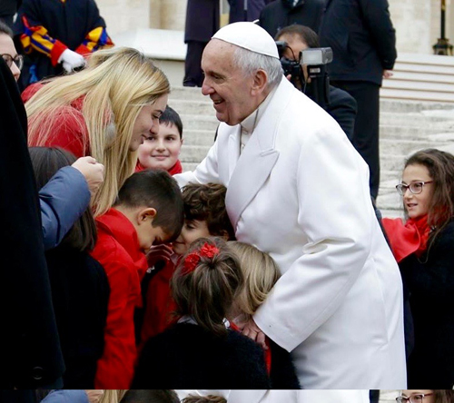 Elisa Riccitelli dal Papa