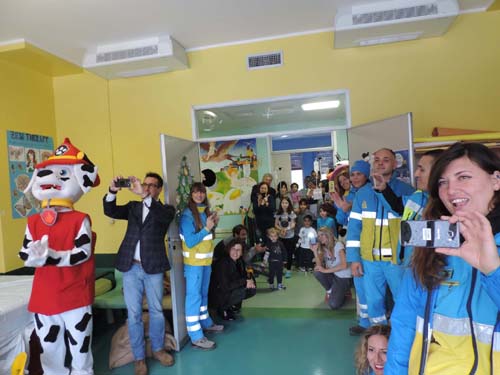 Foto attesa della Befana in Pediatria