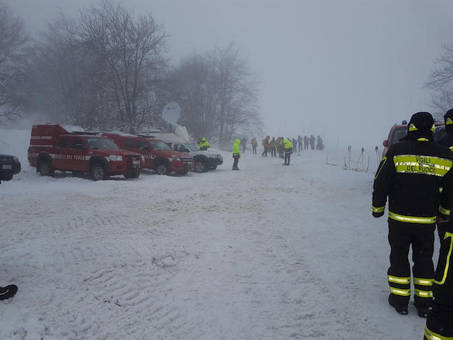 Foto campo base Misericordia Farindola