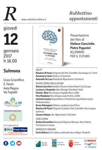 Locandina Finale per evento 12 gennaio 2017 a Sulmona Annullamento