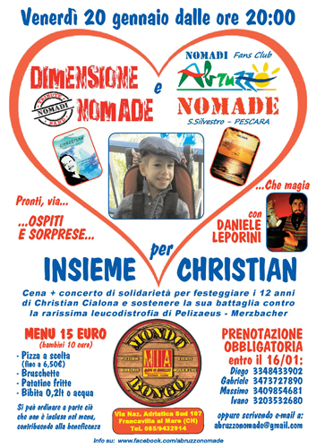 Locandina Insieme per Christian