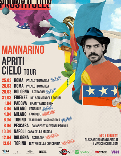 Mannarino Apriti Cielo Tour 2017