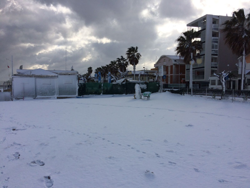 Montesilvano neve spiaggia