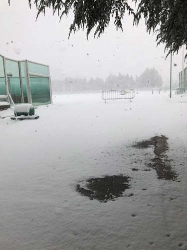 Stadio Angelini Chieti neve