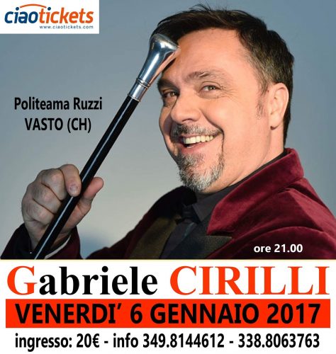 Gabriele Cirilli a Vasto il 6 gennaio 2017