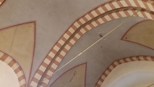 crepa nella chiesa Santissima Assunta