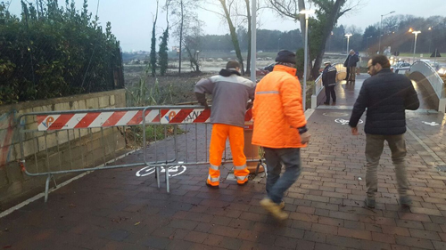 lavori su smottamento Pescara