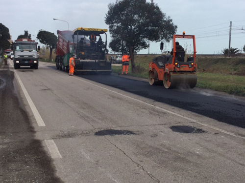 lavori sulla ss16 Adriatica