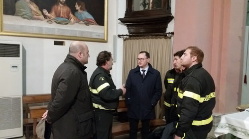 sopralluogo nella chiesa Santissima Assunta