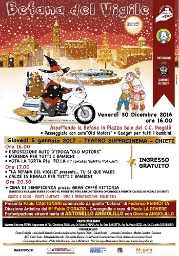 volantino Befana del Vigile