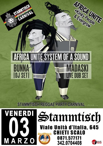 Africa Unite 3 marzo Chieti